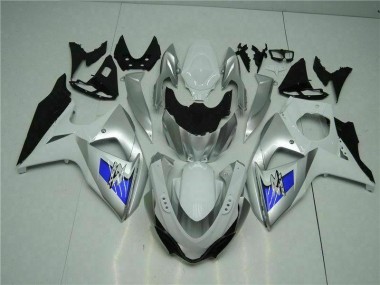 Argent Blanc Carénage Moto Suzuki GSXR 1000 K9 09-16