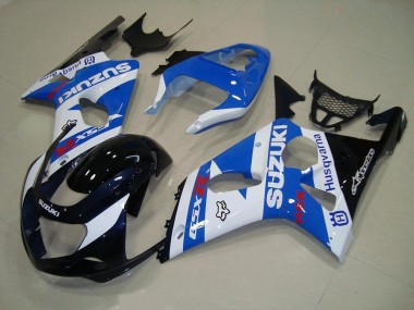 Blakc Bleu Blanc Carénage Moto Suzuki GSXR 1000 K1 00-02