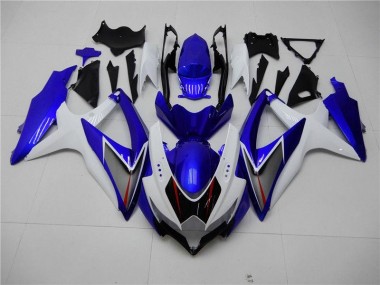 Blanc Bleu Carénage Moto Suzuki GSXR 600 / 750 K8 08-10