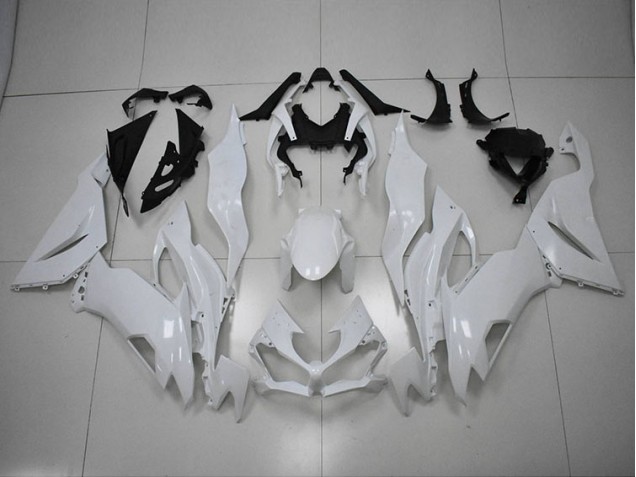 Blanc Carénage Moto Kawasaki ZX6R 19-23