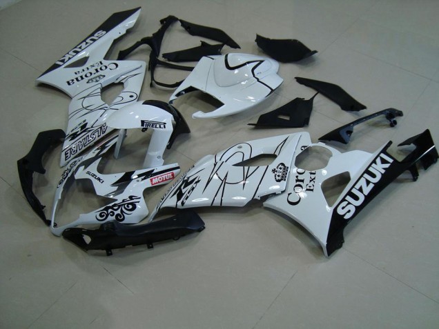 Blanc Corona Carénage Moto Suzuki GSXR 1000 K5 05-06