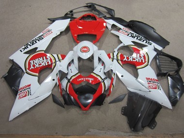 Blanc Lucky Strike Rouge Motul Carénages Moto Suzuki GSXR 1000 K5 05-06