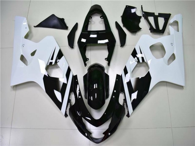 Blanc Noir Carénages Moto Suzuki GSXR 600 / 750 K4 04-05