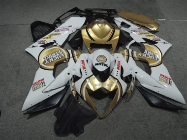 Blanc Or Lucky Strike Motul Carénage Moto Suzuki GSXR 1000 K5 05-06