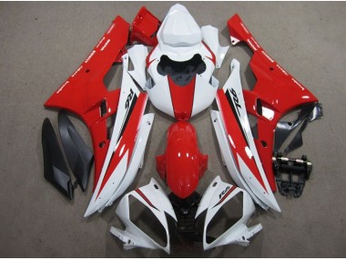 Blanc Rouge Noir Décalque Carénage Moto Yamaha R6 06-07