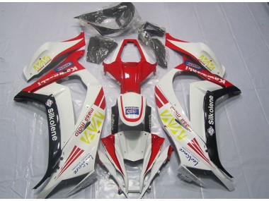 Blanc Rouge Silkolene Carénage Moto Kawasaki ZX10R 11-15