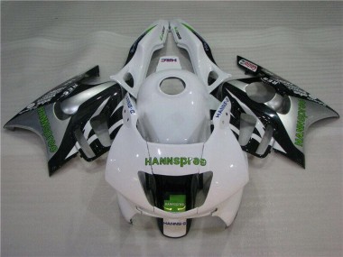 Blanc Vert Hannspree Carénage Moto Honda CBR 600 F3 95-98