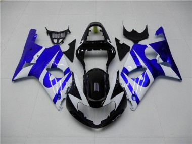 Bleu Blanc Carénage Moto Suzuki GSXR 1000 K1 00-02