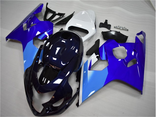 Bleu Blanc Carénage Moto Suzuki GSXR 600 / 750 K4 04-05