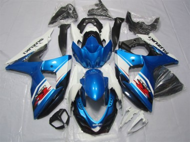 Bleu Blanc Carénages Moto Suzuki GSXR 1000 K9 09-16