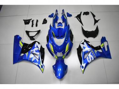 Bleu Blanc Décalque Carénage Moto Suzuki GSXR 1000 17-23