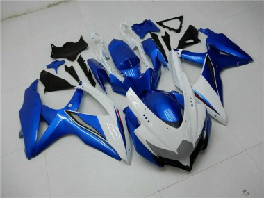 Bleu Blanc Kit Carénages Motos & Plastique Suzuki GSXR 600 / 750 K8 08-10