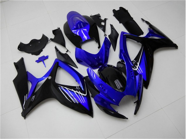 Bleu Noir Carénage Moto Suzuki GSXR 600 / 750 K6 06-07