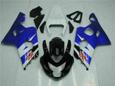 Bleu Noir Kit Carénages Motos Complet Suzuki GSXR 600 / 750 K4 04-05