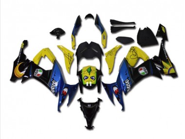 Bleu Requin Carénage Moto Kawasaki ZX10R 08-10