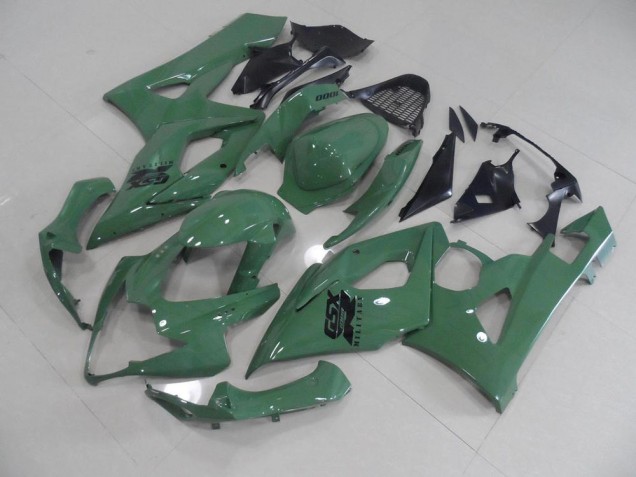 Brillant Armée Verte Carénage Moto Suzuki GSXR 1000 K5 05-06