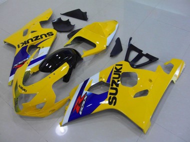 Jaune Bleu Carénage Moto Suzuki GSXR 750 K4 04-05