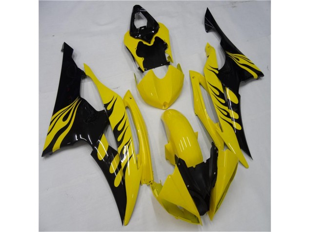 Jaune Noir Carénage Moto Yamaha R6 08-16