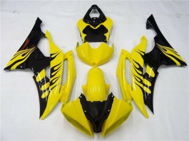 Jaune Noir Carénage Moto Yamaha R6 08-16