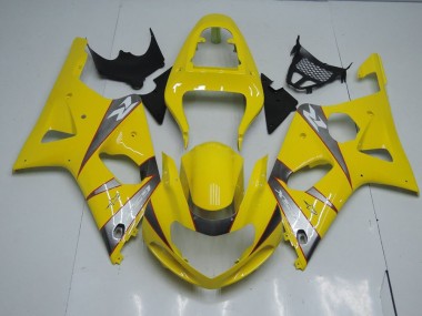 Jaune et Gris Carénage Moto Suzuki GSXR 1000 K1 00-02