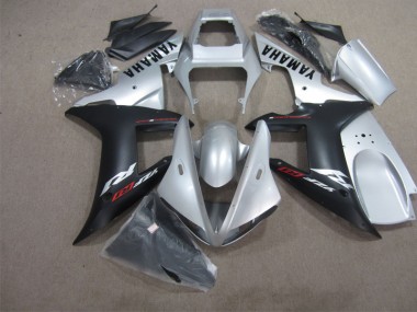 Noir Argent Carénage Moto Yamaha R1 02-03