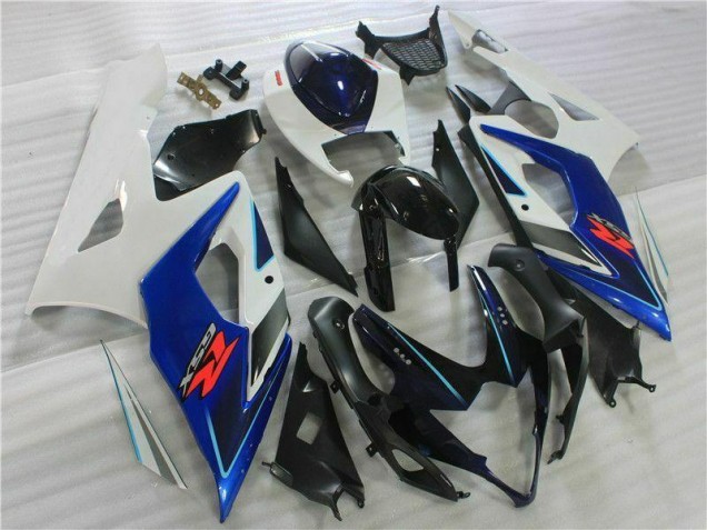 Noir Bleu Blanc Carénage Moto Suzuki GSXR 1000 K5 05-06