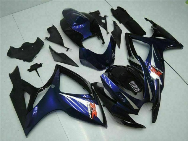 Noir Bleu Carénage Moto Suzuki GSXR 600 / 750 K6 06-07