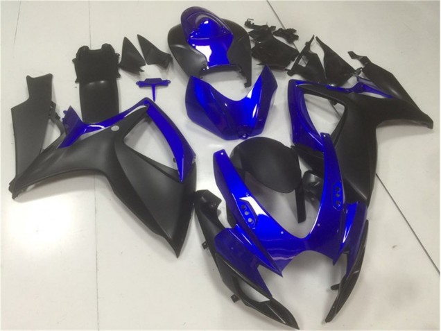 Noir Bleu Carénages Moto Suzuki GSXR 600 / 750 K6 06-07