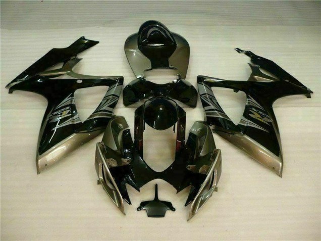 Noir Gris Carénage Moto Suzuki GSXR 600 / 750 K6 06-07