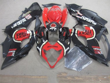 Noir Lucky Strike Rouge Motul Carénage Moto Suzuki GSXR 1000 K5 05-06