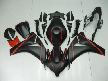 Noir Mat Rouge Carénage Moto Honda CBR 1000 RR 08-11