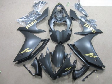 Noir Or Décalque Carénage Moto Yamaha R1 07-08