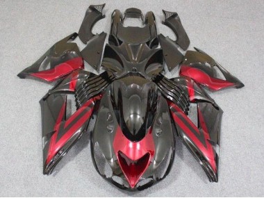 Noir Rouge Carénages Moto Kawasaki ZX14R ZZR 1400 06-11