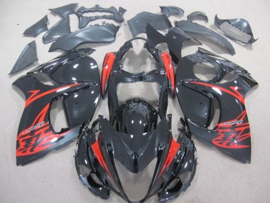 Noir Rouge Carénages Moto Suzuki GSXR 1300 Hayabusa 08-19