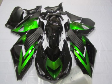 Noir Vert Carénage Moto Kawasaki ZX14R ZZR 1400 06-11