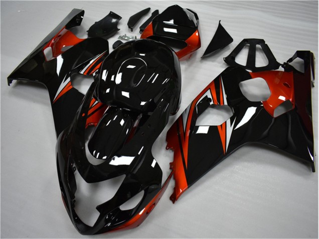 Orange Noir Carénages Moto Suzuki GSXR 600 / 750 K4 04-05