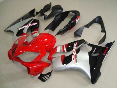 Rouge Argent Carénage Moto Honda CBR 600 F4i 04-07