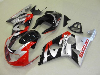 Rouge Argent Carénage Moto Suzuki GSXR 1000 K1 00-02