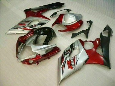 Rouge Blanc Carénage Moto Suzuki GSXR 1000 K5 05-06