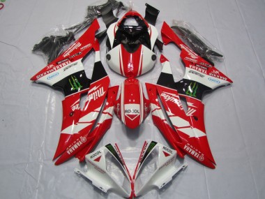 Rouge Blanc Rocol Carénage Moto Yamaha R6 08-16