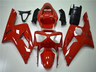 Rouge Carénage Moto Kawasaki ZX6R 03-04