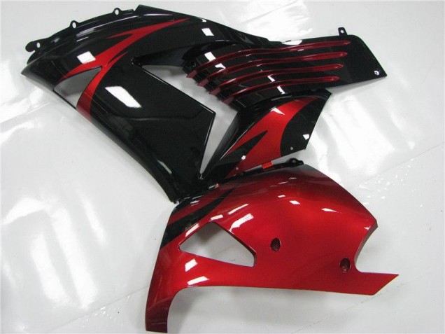 Rouge Noir Carénage Moto Kawasaki ZX14R ZZR 1400 06-11