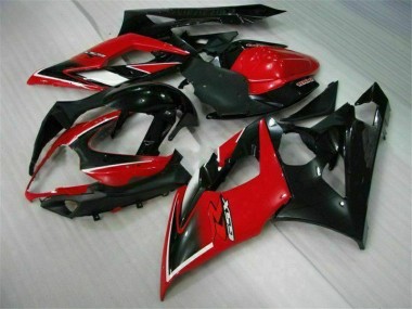 Rouge Noir Kit Carénages Motos Complet Suzuki GSXR 1000 K5 05-06