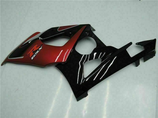 Rouge Noir Kit Carénages Motos & Plastique Suzuki GSXR 1000 K5 05-06