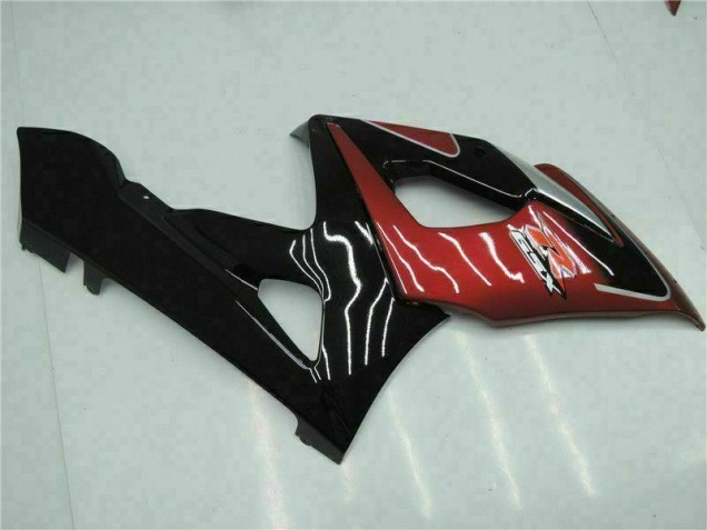 Rouge Noir Kit Carénages Motos & Plastique Suzuki GSXR 1000 K5 05-06