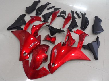 Rouge Noir Mat Carénage Moto Honda CBR 250 RR 11-13