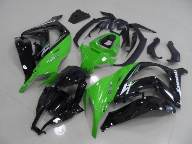 Vert et Noir Carénage Moto Kawasaki ZX10R 11-15